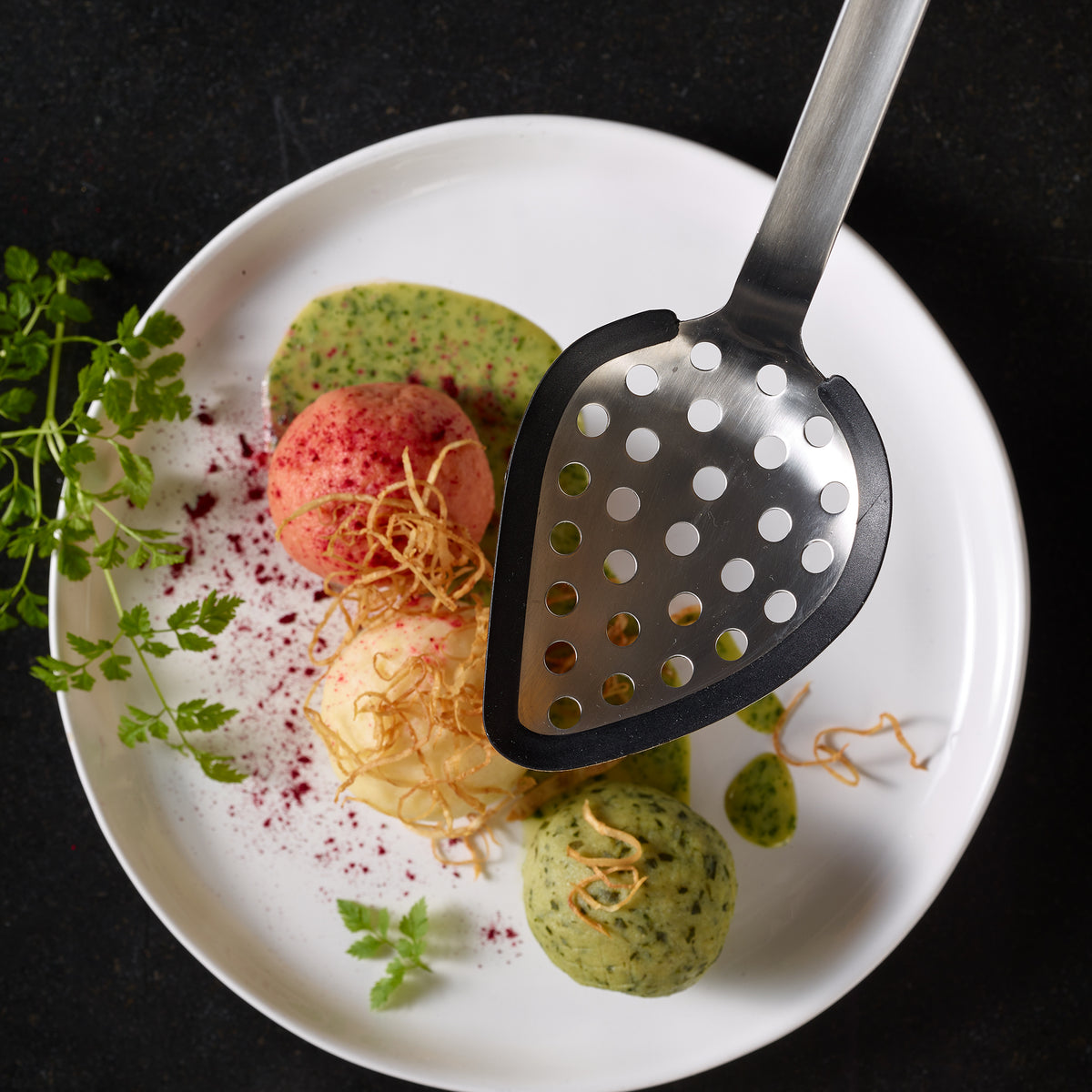 Round Handle Multifunction Silicone Spoon