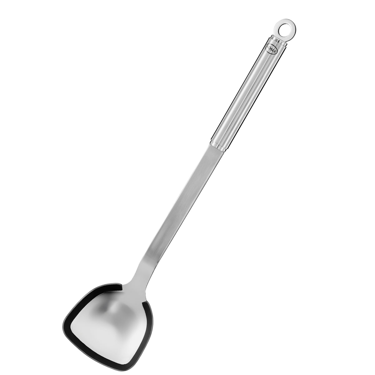 Round Handle Wok Turner with silicone edge