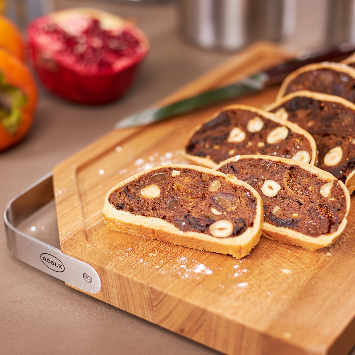 Cutting Board 48x32 cm | 18.9 x 12.6 in.with stainless steel handle