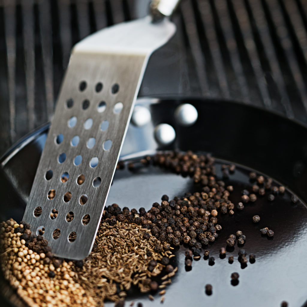 Angled Spatula perforated 32 cm|12.6 in.