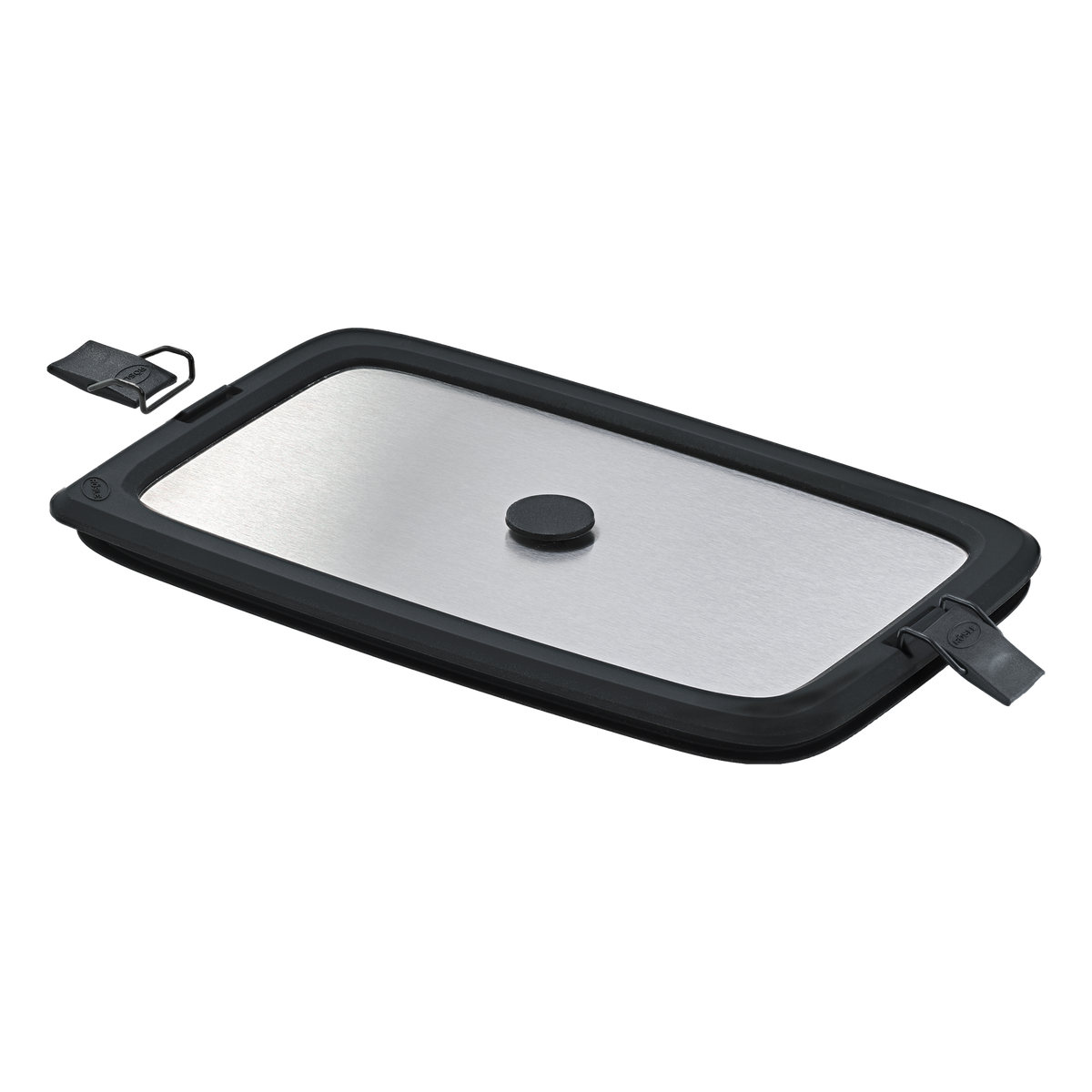 Stainless Steel Lid FLEXX 2GO 1,0 L rectangular with Clips