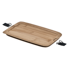 Snack Lid FLEXX 2GO 1,0 L rectangular Bamboo with Clips