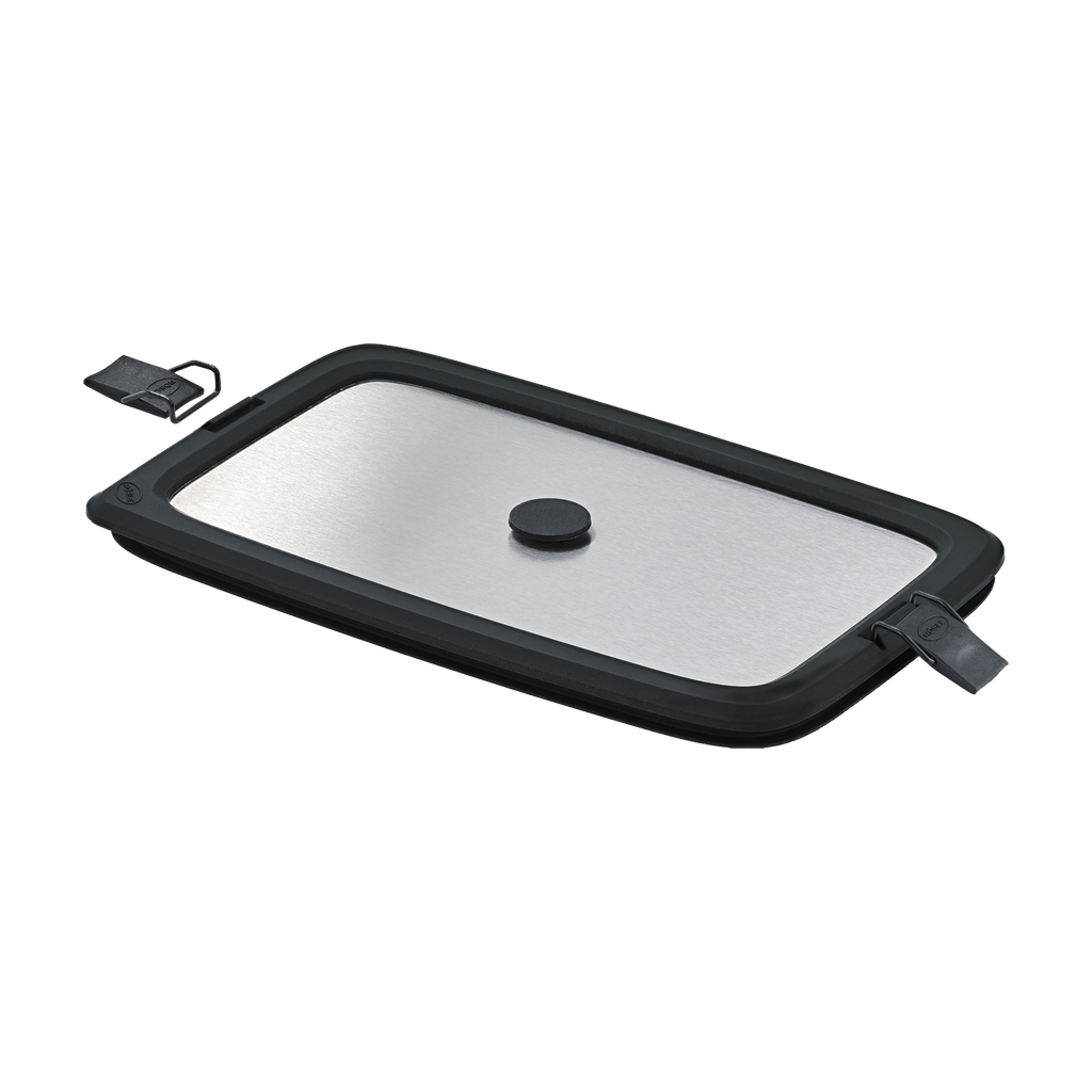 Stainless Steel Lid FLEXX 2GO 0,6 L rectangular with Clips