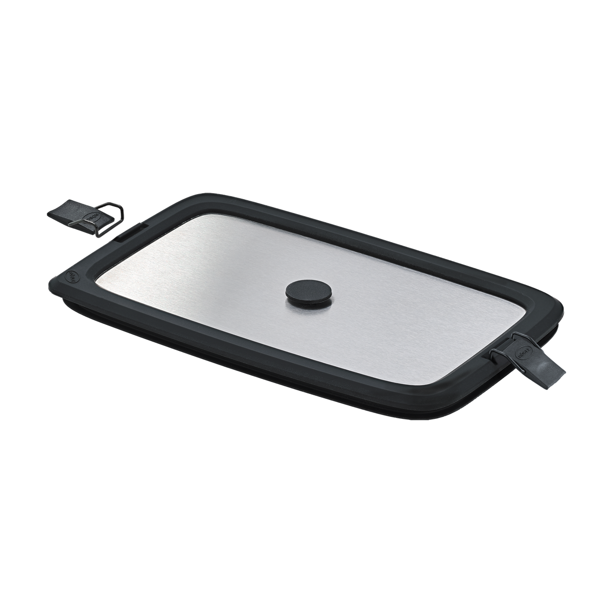 Stainless Steel Lid FLEXX 2GO 0,6 L rectangular with Clips