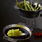 Foldable Colander black Ø 24 cm|9.5 in.