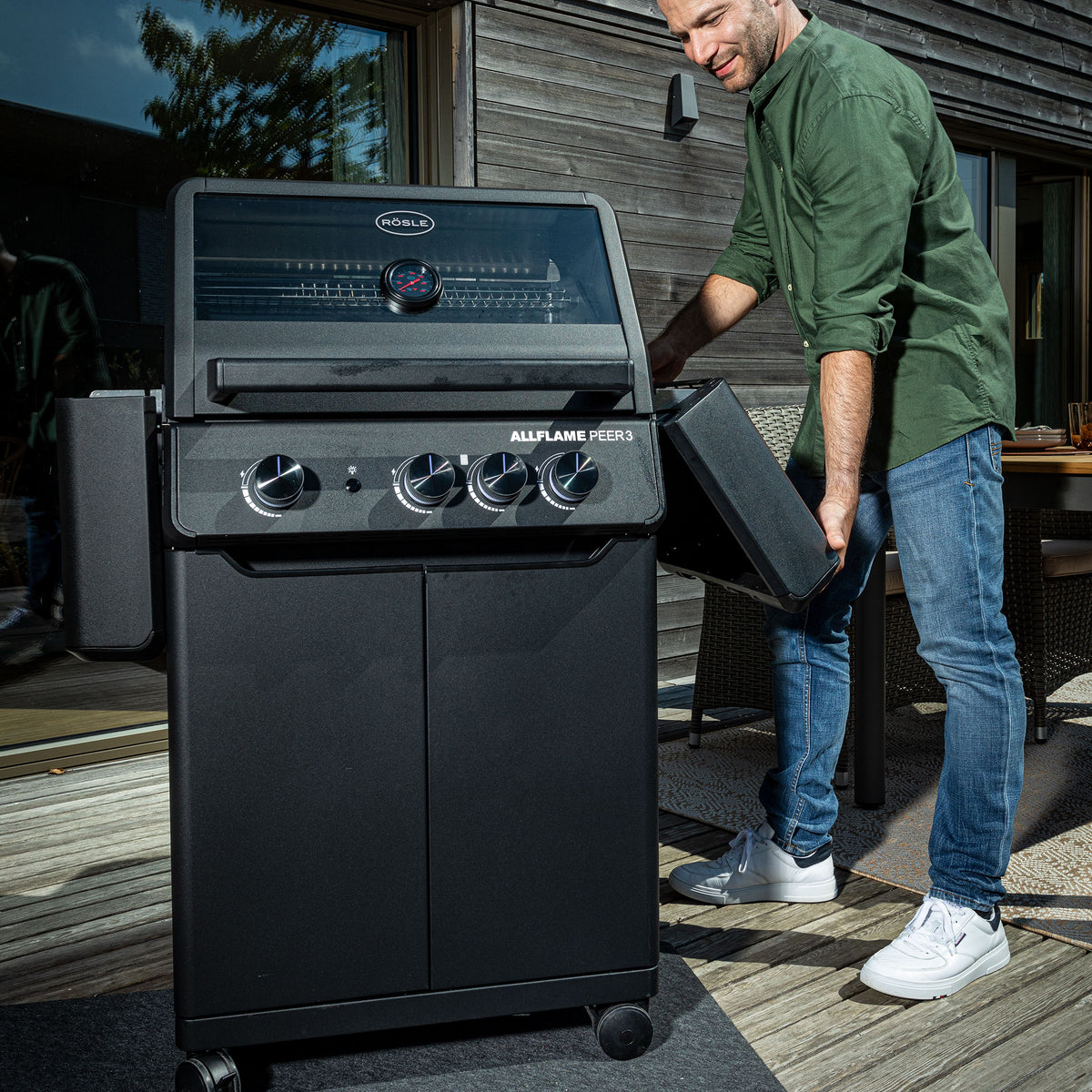 Gas grill ALLFLAME Peer 3 30-37 mbar